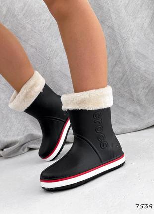 Чобітки зимові чорні жіночі