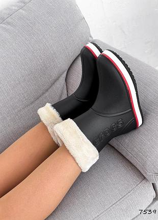 Чобітки зимові чорні жіночі