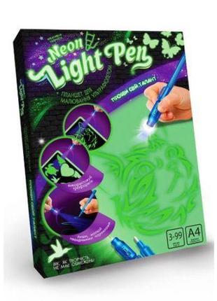 Набір креативної творчості "neon light pen" кішка (укр) комбінований чорний