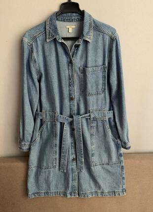 Джинсова сукня/плащ
