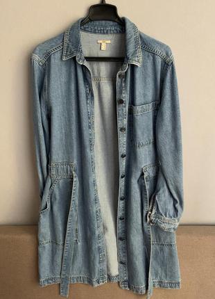 Джинсова сукня/плащ