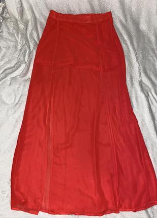 Спідниця шифонова з розрізами