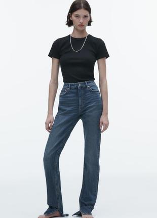 Джинси слім з розрізами zara 40, 42, 44, 46