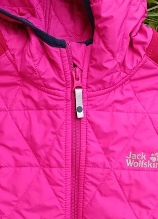 Детский, подростковый софтшелл-куртка jack wolfskin girls grassland hybrid icy lake4 фото