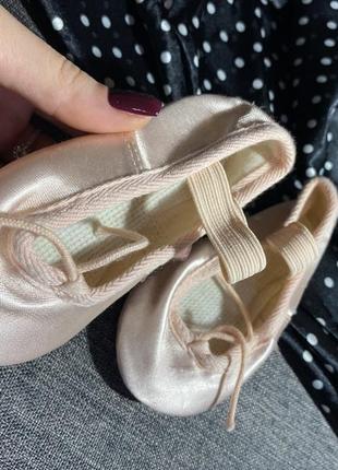 Детские атласные балетки / обувь для танцев8 фото