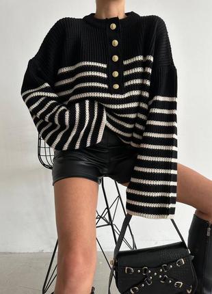 Светр вкорочений у смужку