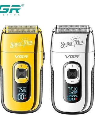 Электробритва vgr foil shaver super trim gold10 фото