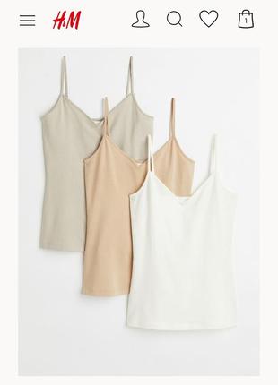 Майка, топ h&m s