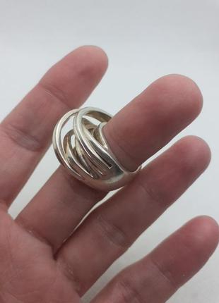 Кольцо серебро vip дизайн 22.93 грамма3 фото