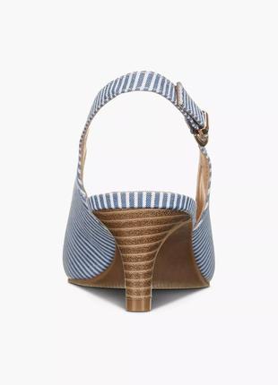 Элегантные текстильные туфли в полосочку "graceland" с открытой пяткой. размер eur37.10 фото