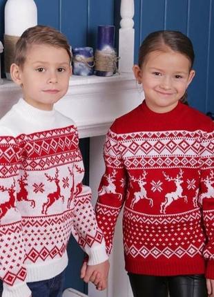 Новорічний светр для хлопчика теплий різдвяний на різдво на новий рік9 фото