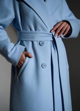 Предзаказ!  полная 100% предоплата, пальто женское демисезонное, прямое, с поясом1 фото