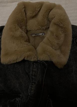 Джинсова тепла/зимова куртка/зимова джинсовка6 фото