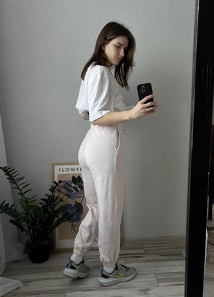 Молочні жіночі джогери штани базові спортивні н&м h&m2 фото