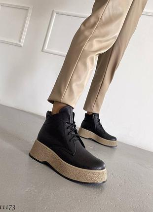 Черевики шкіряні зимові5 фото