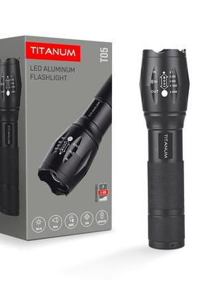 Світлодіодний портативний ліхтарик videx titanum tlf-t05 300 lm 6500 k чорний