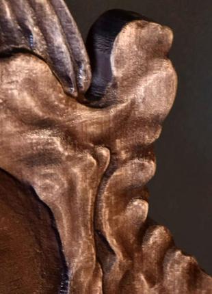 Часы с совами деревянные. размер 36 х 22 см.