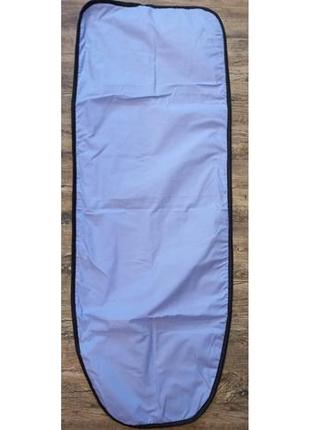 Чехол на гладильную доску (130×50) голубой de lux 100% хлопок