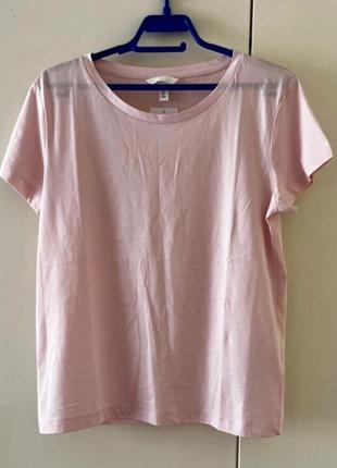 Рожева бавовняна футболка h&m oversize / s, xl6 фото