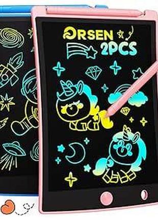 Жк-планшет orsen из 2 упаковок для детей	(синий,розовый )