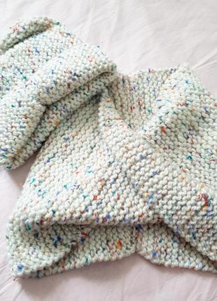 Женский набор шапка и шарфик ручная работа