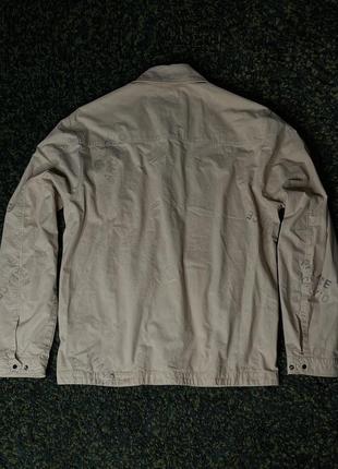 Куртка palace x c.p. company shirt jacket stone (new) | original2 фото