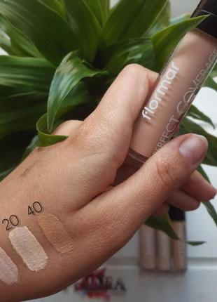 Консилер для лица flormar  perfect coverage liquid concealer  10 fair светлый