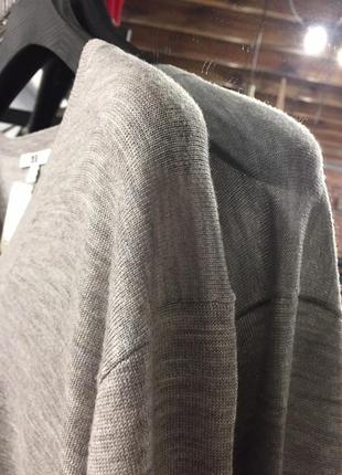 Серый шерстяной свитер от uniqlo4 фото