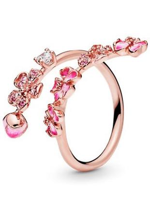 Серебряное кольцо   "цветение персикового дерева" 188088nccmx
