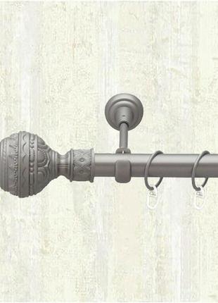 Карниз металевий orvit арабеска однорядний 25 мм 160см сатин