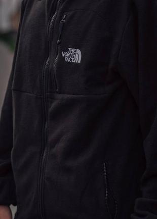 Кофта мужская зимняя the north face флисовая черная флиска теплая зе норт фейс | толстовка на молнии tnf зима3 фото