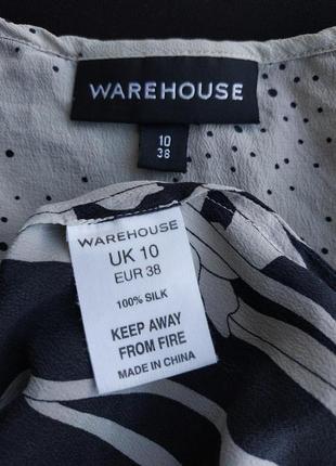 Натуральная шелковая блуза warehouse, 10,385 фото