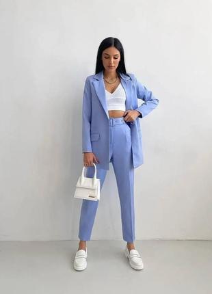 Женский брючный модный костюм. новинка 2023