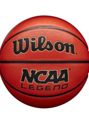 М'яч баскетбольний wilson ncaa legend bskt orange/black (розмір 7)