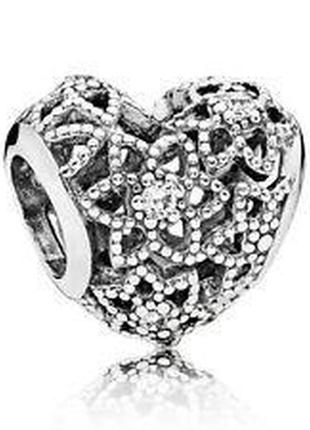 Серебряный шарм пандора  796264cz