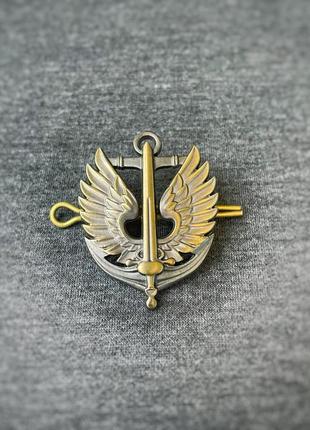 Кокарда морской пехоты нового образца металл