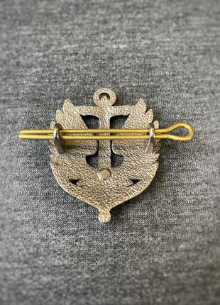 Кокарда морской пехоты нового образца металл