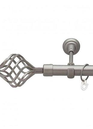 Карниз металевий orvit арезо однорядний 25 мм 160см сатин