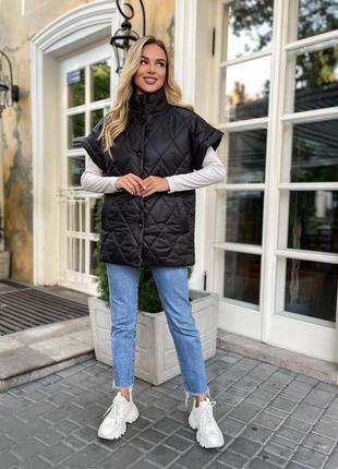 Женская стеганная жилетка, 42-60 р.