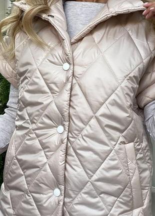 Женская стеганная жилетка, 42-60 р.8 фото