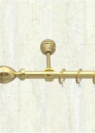 Карниз металевий orvit фарже однорядний 19мм  300см золото