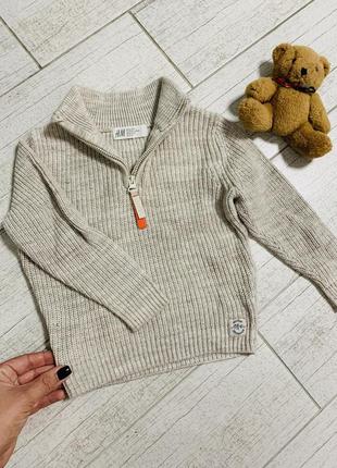 Теплый свитерчик на мальчика 1,5-2 года от h&amp;m