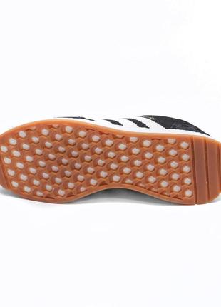Мужские зимние термо кроссовки адидас, adidas iniki. цвет черный с белым. еврозима.3 фото