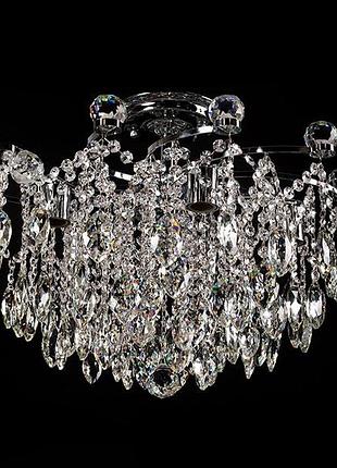 Люстра хрустальна на шість ламп свет хромована 67436/6