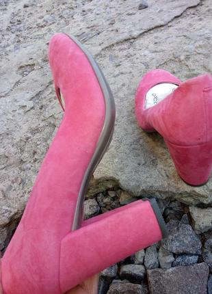 Класичні шкіряні туфлі жіночі  ecco shape 75 block 260833 /розм.36, 38  оригінал5 фото