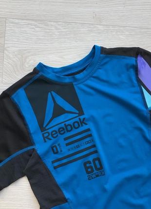 Компресійна футболка reebok crossfit compression activechill speedwick t-shirt blue/black4 фото