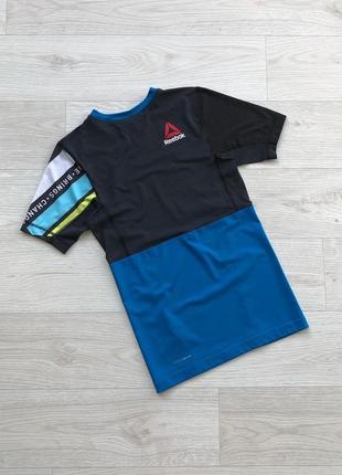 Компресійна футболка reebok crossfit compression activechill speedwick t-shirt blue/black6 фото