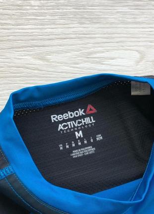 Компрессионная футболка reebok crossfit compression activechill speedwick t-shirt blue/black9 фото