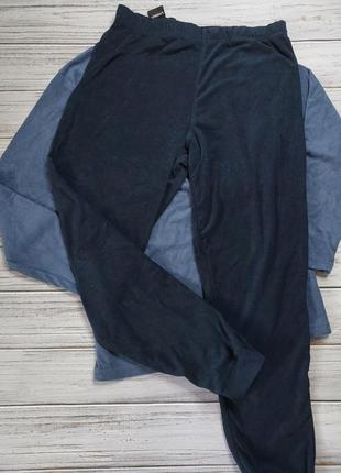 Мужская махровая пижама, комплект для дома и сна, лонгслив и джоггеры, euro xl 56/58, livergy4 фото