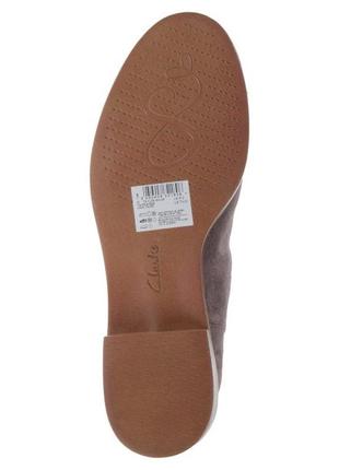 Замшеві черевики clarks taylor shine taupe3 фото